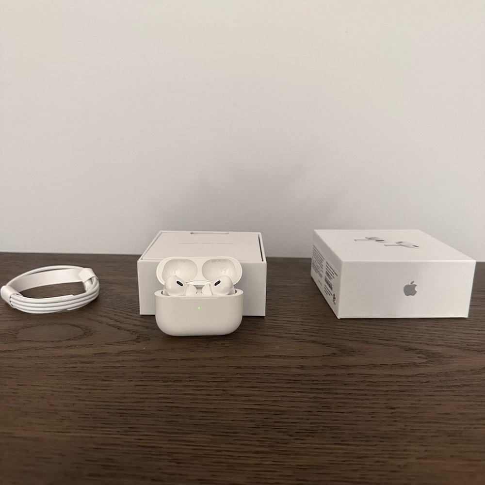 Apple White Earbud Headphones with Charging Case